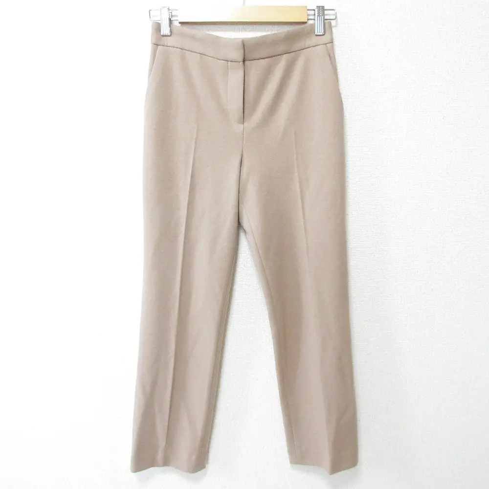 23AW Theory セオリー Fine Smooth JSY Slim ST Pant GB スリムパンツ スラックス 01-3406006 小さいサイズ XX0 ベージュ