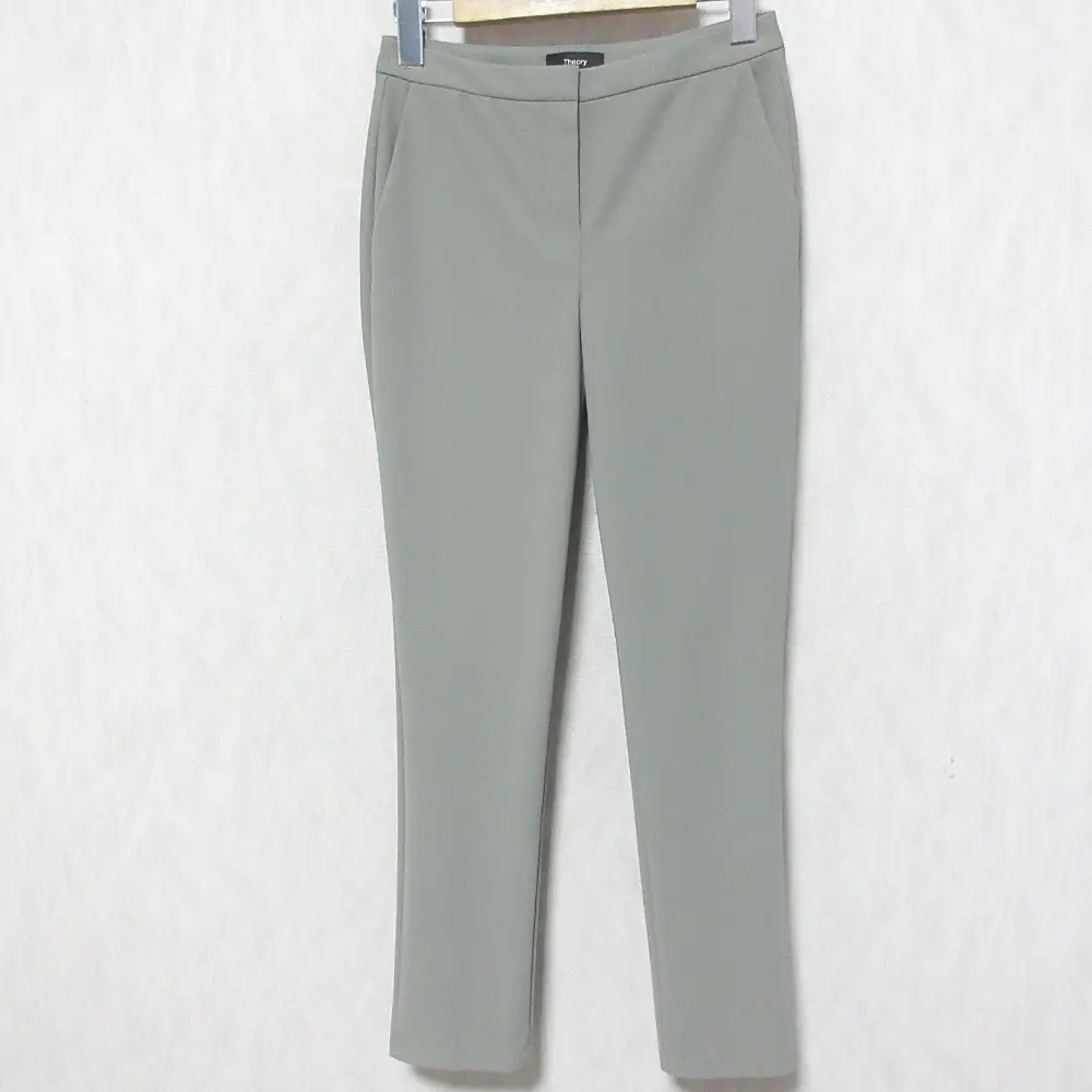 23AW Theory セオリー Precision Ponte 2 Low Rise Skinny GD ローライズ スキニーパンツ 01-3406412 小さいサイズ 00 グレー
