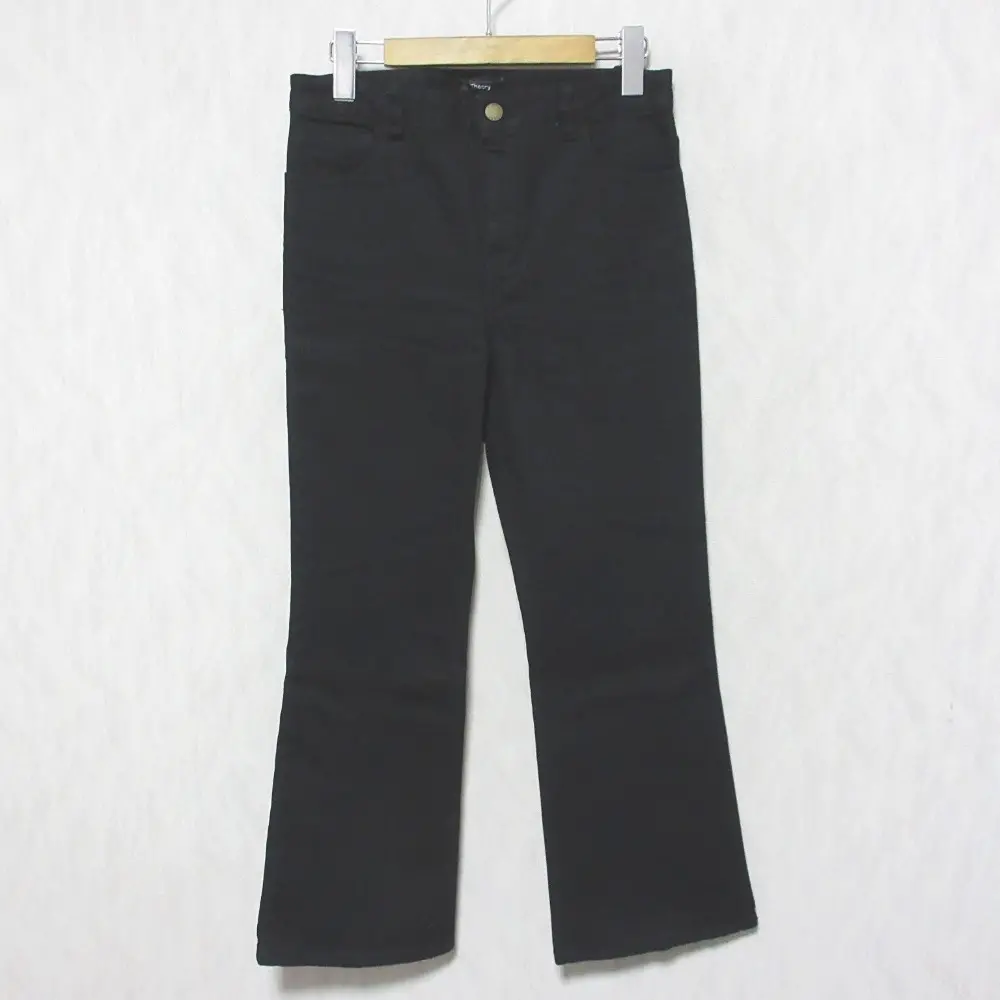 22SS Theory セオリー CLASSIC ST DENIM KICK 5 PKT D ストレッチ フレア デニムパンツ ジーンズ 2260800 W25 ブラック