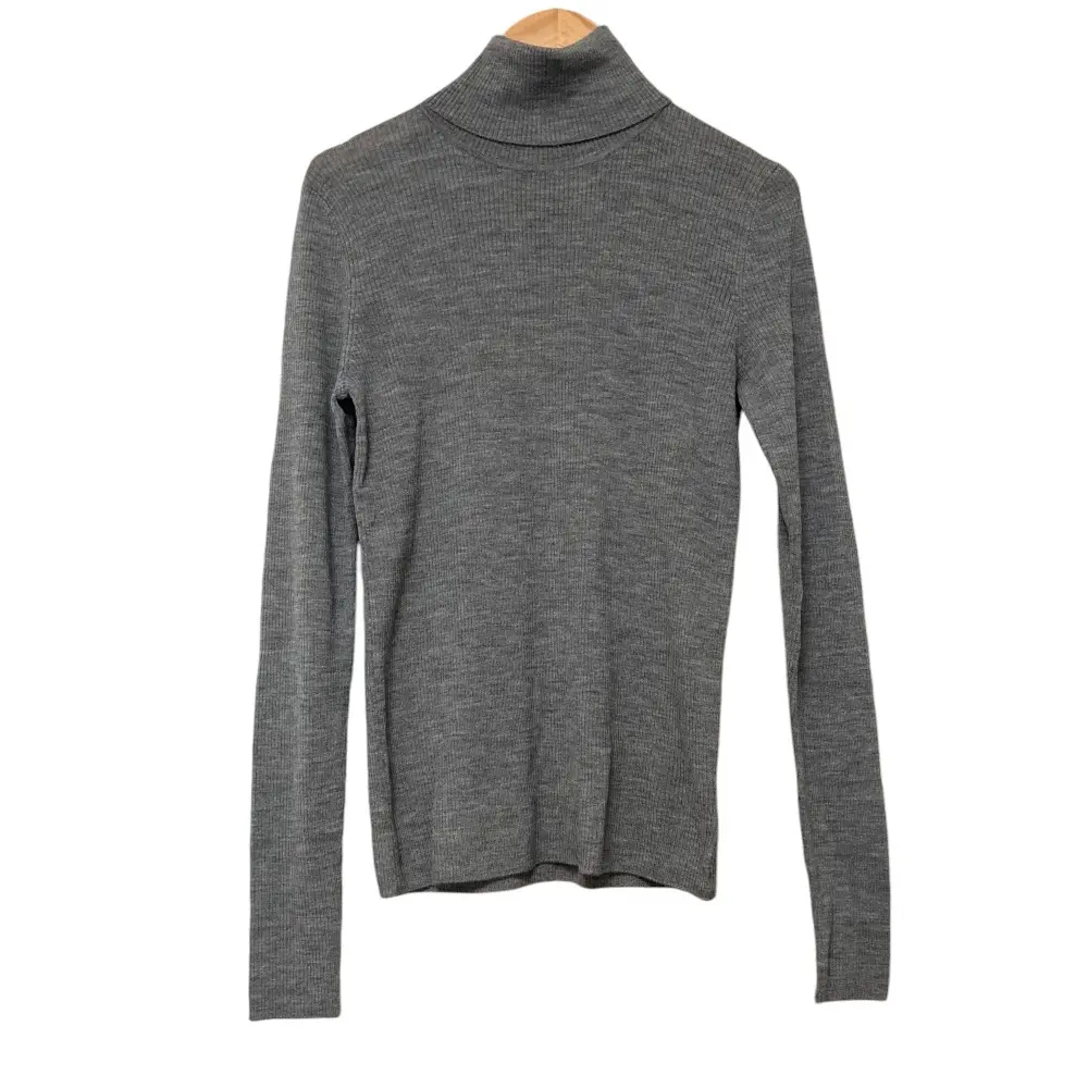 Theory セオリー タートルネック リブニット カットソー S グレー