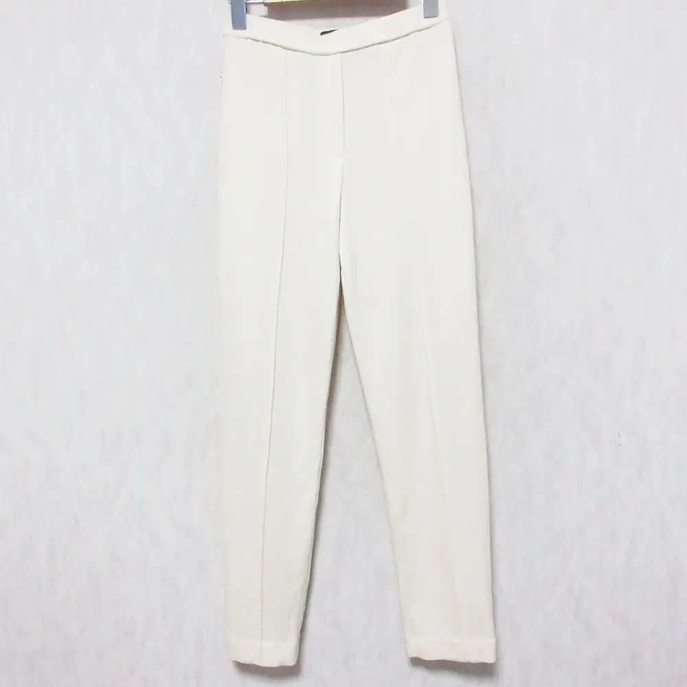 22AW Theory セオリー FINE SMOOTH JSY WAIST PANT GB ウール テーパードパンツ 01-2406400 小さいサイズ 00 アイボリー