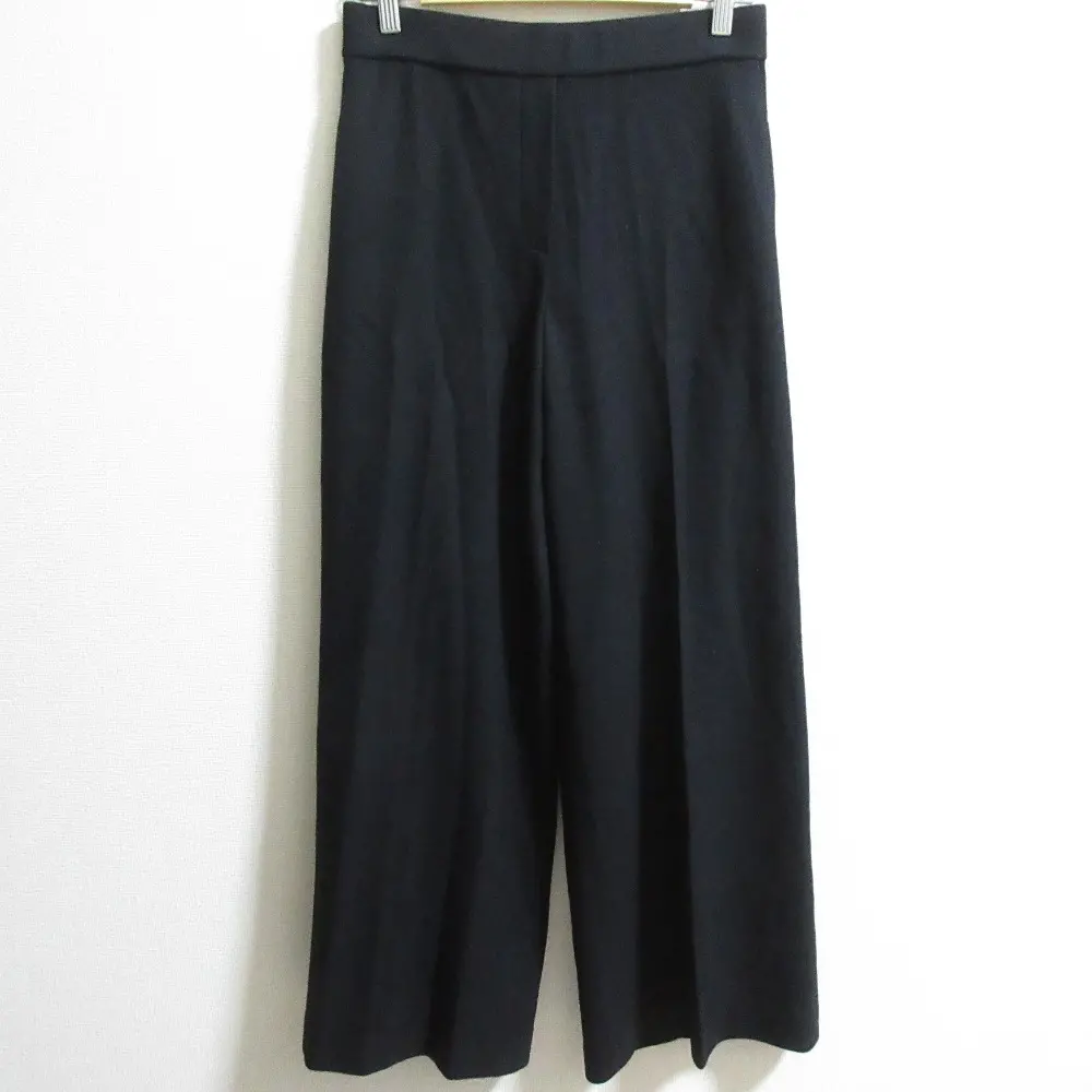 23AW Theory セオリー FINE SMOOTH JSY HW WIDE PO GD イージーワイドパンツ サイズS ブラック