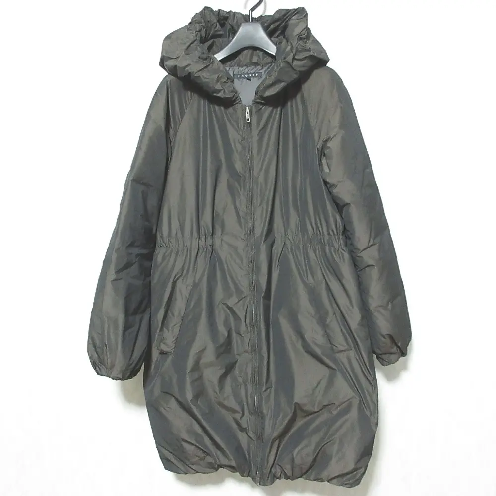 theory セオリー ロング フーデッド ダウンコート S ダークブラウン
