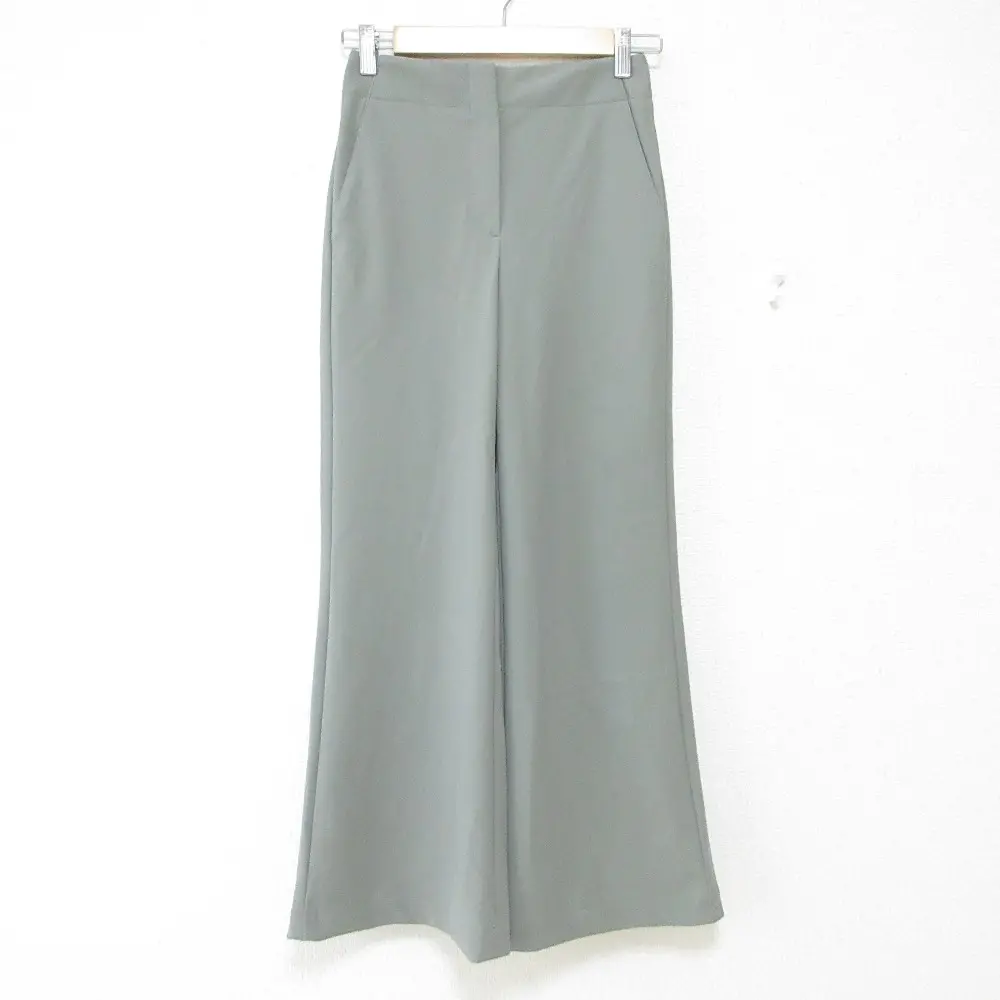 22SS theory セオリー PRECISION PONTE2 CLEAN TERENA K A ワイドパンツ XX0 ライトグリーン