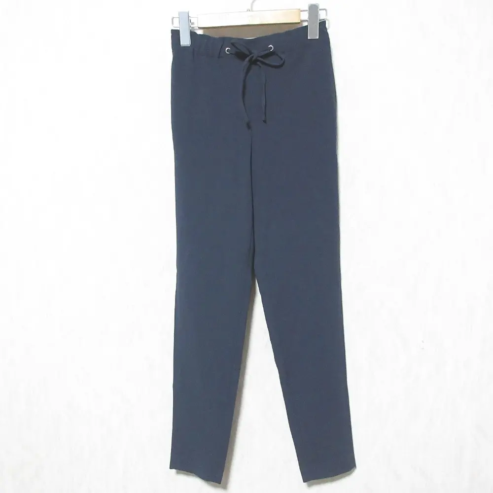23AW Theory セオリー ADMIRAL CREPE TRALPIN GB イージーパンツ スラックス 01-3306414 XS ネイビー