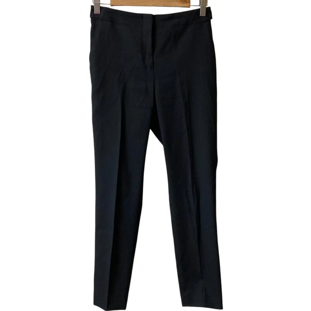 23SS Theory セオリー STRETCH OXFORD PADRA JN ストレッチ スリム イージーパンツ スラックス 小さいサイズ 00 ブラック系