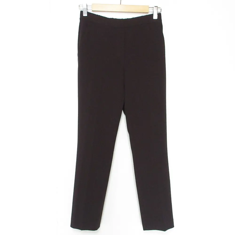 24AW Theory セオリー Admiral Crepe Treeca Pull On Pant J スリム テーパードパンツ スラックス 01-4306400 00 ブラウン