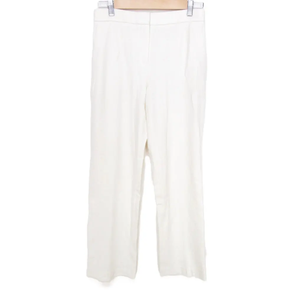 23AW theory セオリー FINE SMOOTH JSY SLIM ST PANT GB ウールジャージー パンツ スラックス 01-3406006 サイズ0 アイボリー