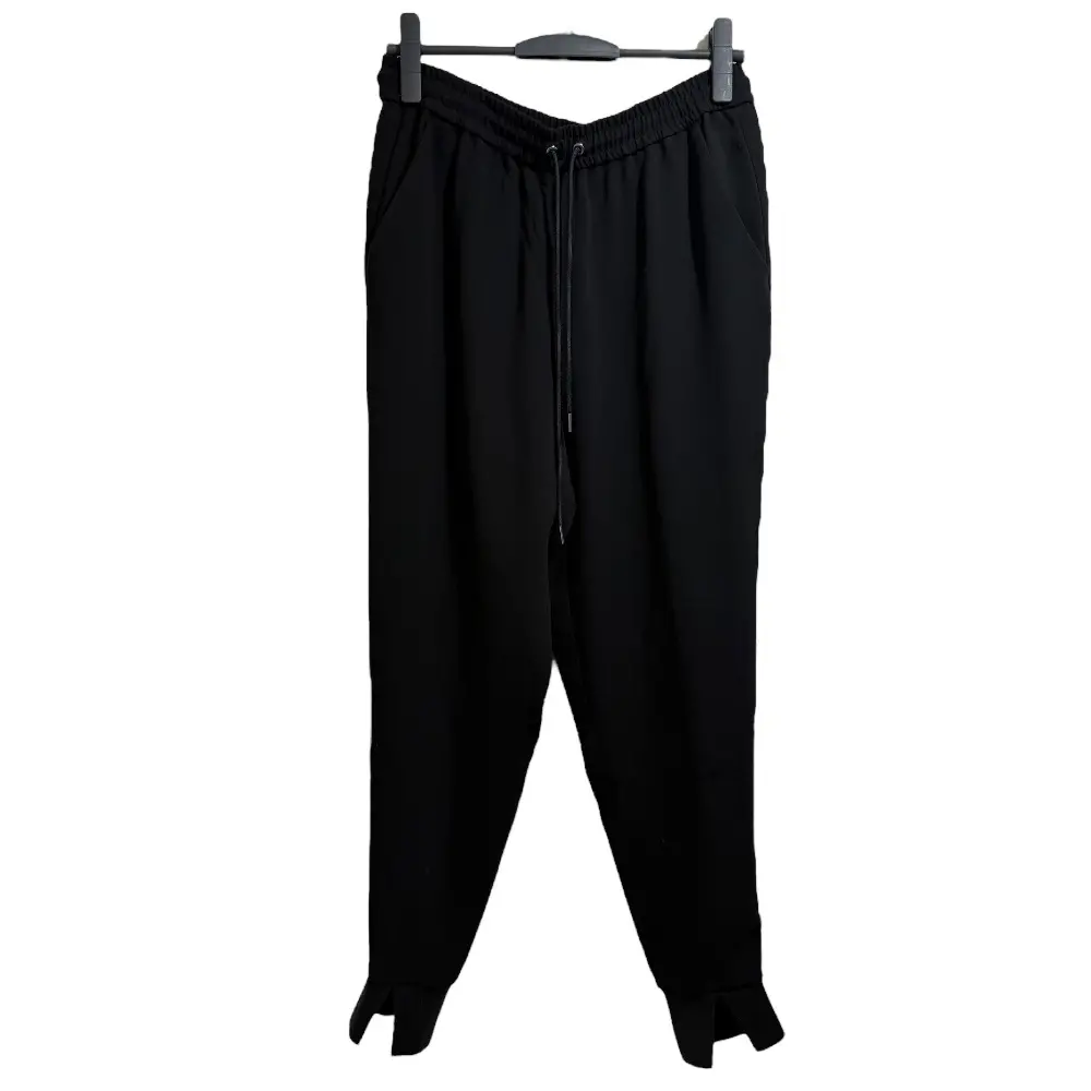 23SS Theory セオリー CLASSIC CREPE CL SLOUCHY JGR GB ドロスト ジョガーパンツ L ブラック
