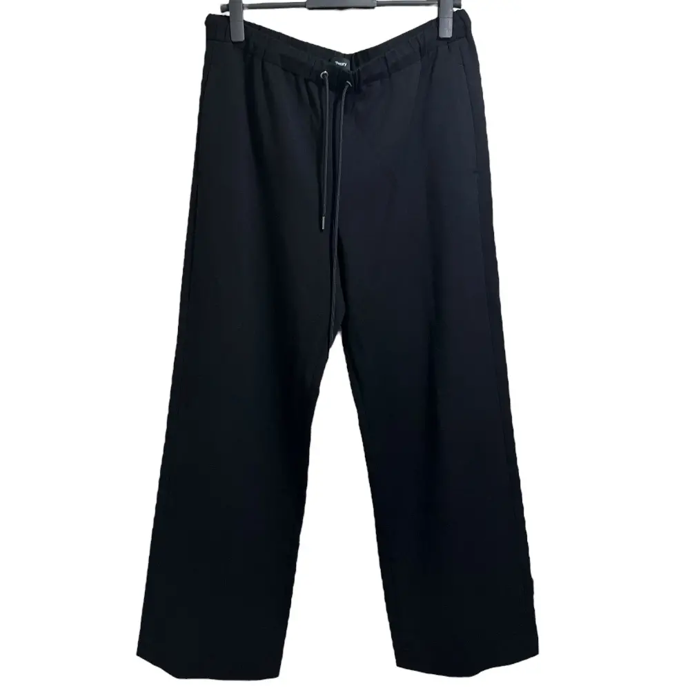 23AW Theory セオリー Double Knit LT N Winszlee CL GE イージー ワイドパンツ サイズL ブラック