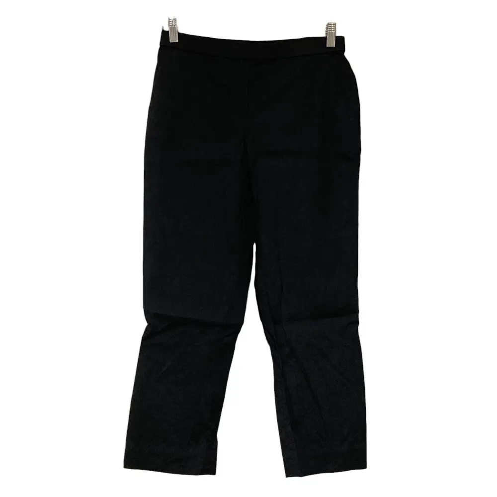 24SS Theory セオリー GOOD CRUNCH W TREECA PULL ON J ストレッチ イージーパンツ スラックス サイズ4 ブラック