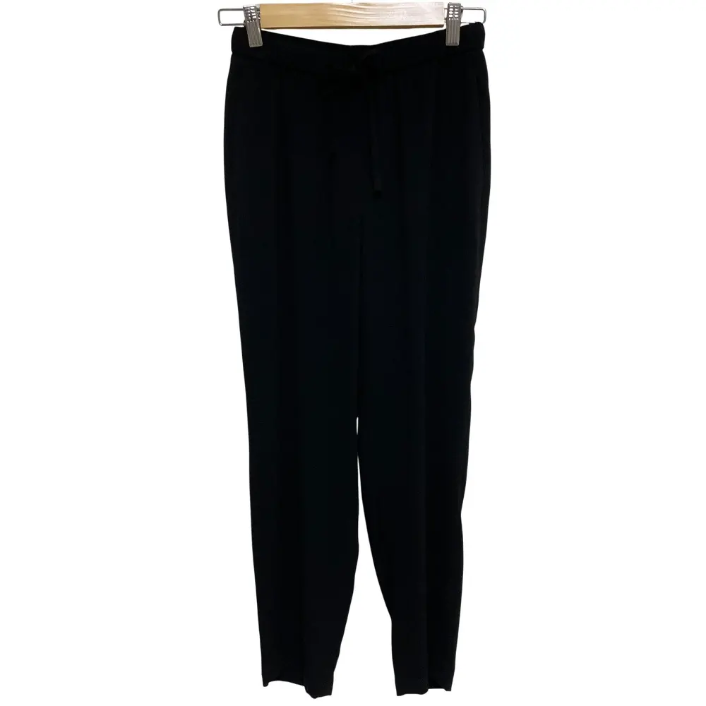 24SS Theory セオリー POWDER CREPE TREECA JOGGER イージーパンツ XS ブラック