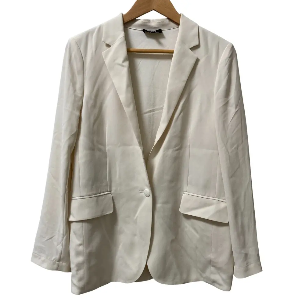 24SS theory セオリー POWDER CREPE CASUAL BLAZER UL ブレザー テーラードジャケット サイズ00 アイボリー