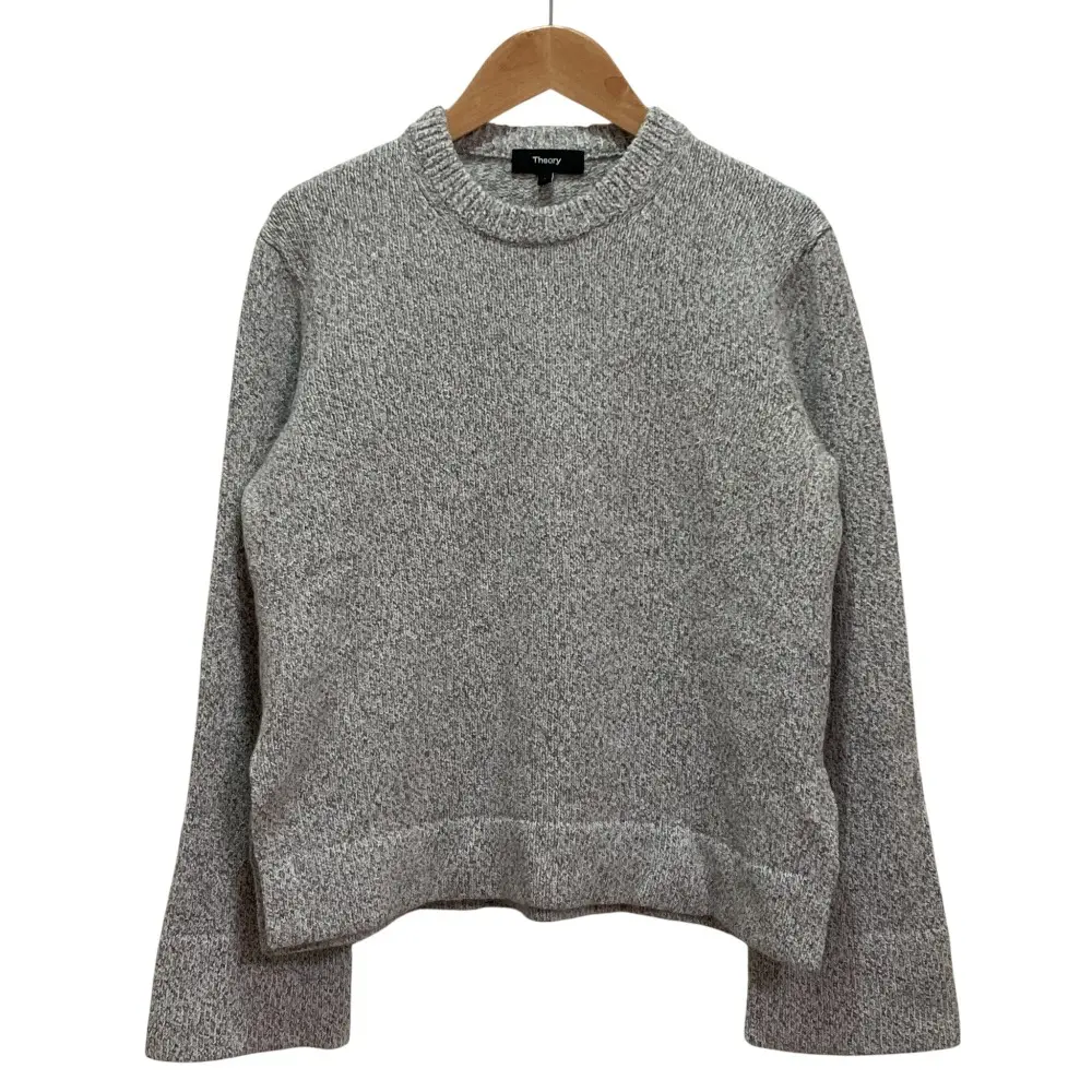 23AW Theory セオリー FELTED WOULINE CN SIDE SLIT PO サイドスリットプルオーバーニット S グレー
