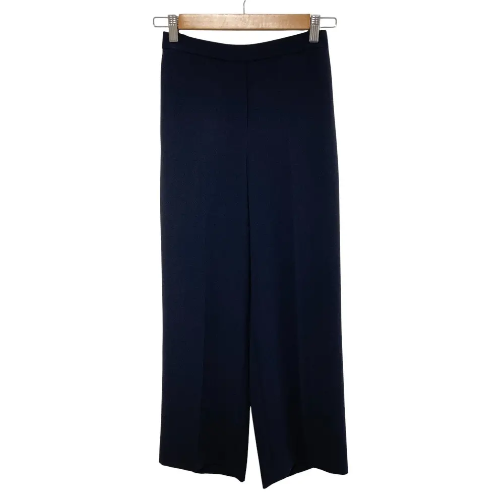 24SS Theory セオリー NEW SYNTHETIC CREPE ワイド イージーパンツ サイズXS ブラック