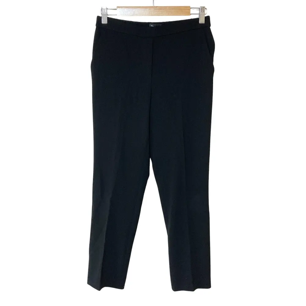 24AW Theory セオリー ADMIRAL CREPE TREECA PULL ON J スリムパンツ サイズ2 ブラック