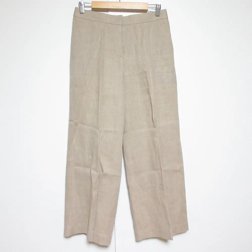 Theory セオリー リネン100％ ワイドパンツ スラックス サイズ4 ベージュ