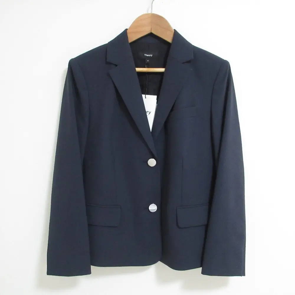 24AW Theory セオリー CROP BOXY SB JKT J テーラードジャケット サイズ0 ネイビーの買取実績【2025年11月買取】