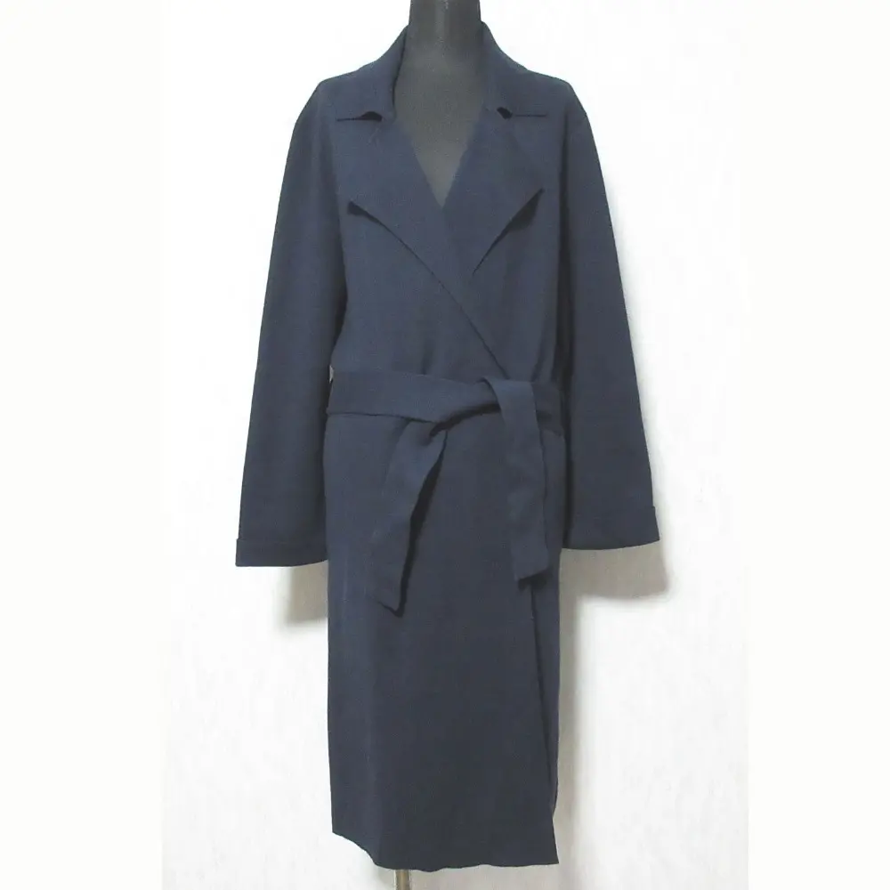 Theory セオリー CASHCOTTON DOUBLE FACE TRENCH カシミヤブレンド ダブルフェイスコーディガン サイズS ネイビー