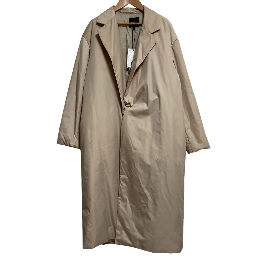 Theory セオリー ALOFT POLY SB COAT パテッド チェスターコート サイズS ベージュ