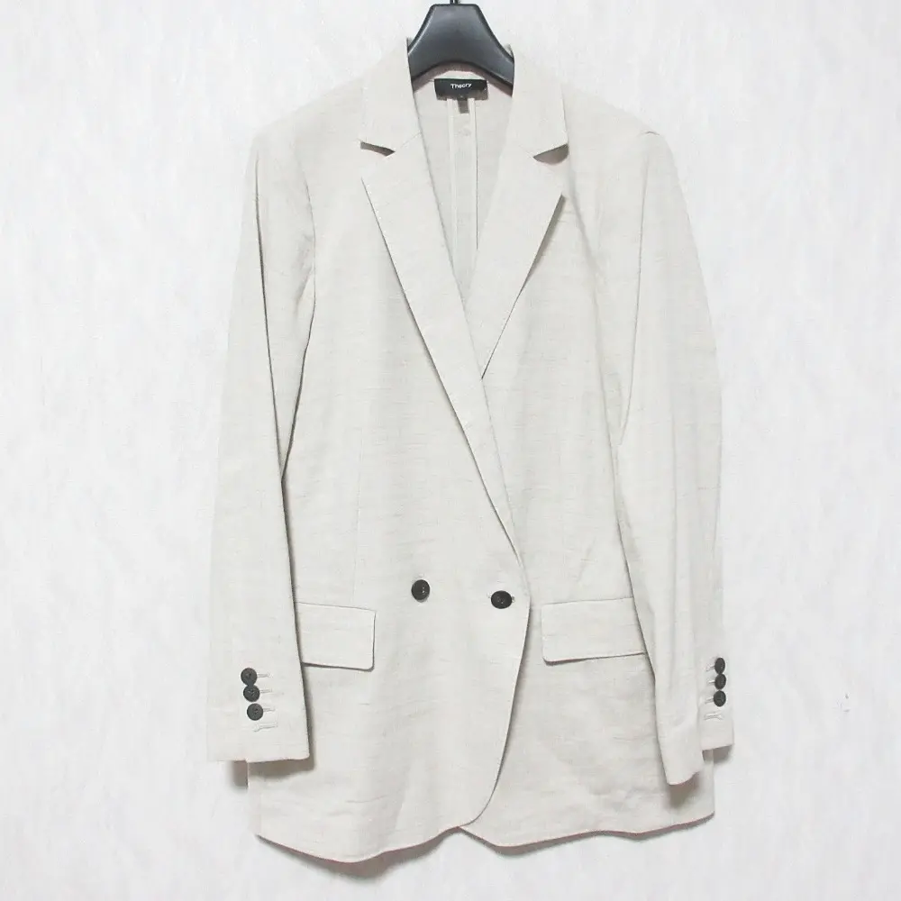 Theory セオリー ECO SHARKSKIN DB BOY JKT テーラードジャケット サイズ0 ベージュ