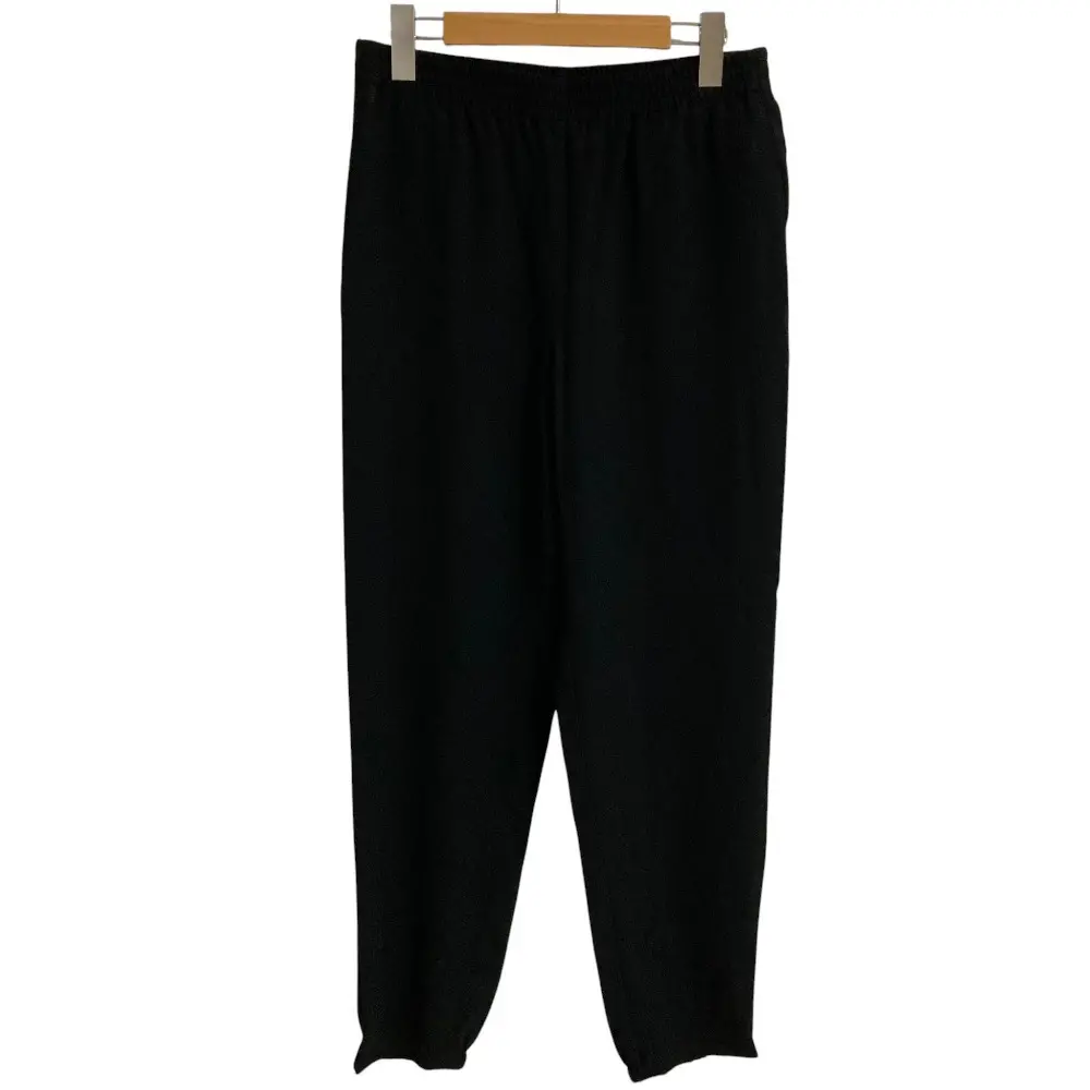 Theory セオリー POWDER CREPE EASY JOGGER PANT イージー ジョガーパンツ サイズS ブラック