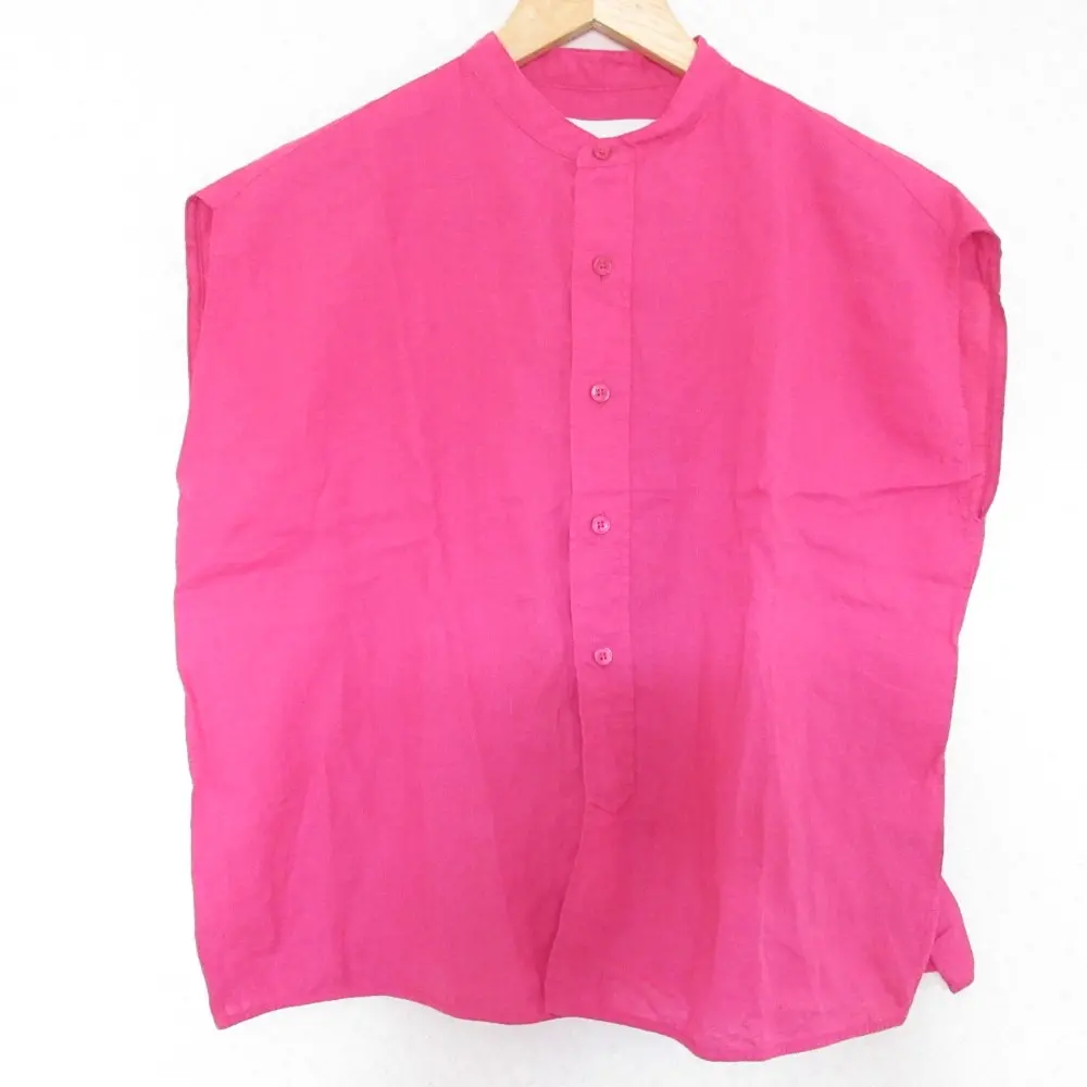 23SS TICCA ティッカ リネンフレンチシャツ ブラウス TBCS-303 F ピンク