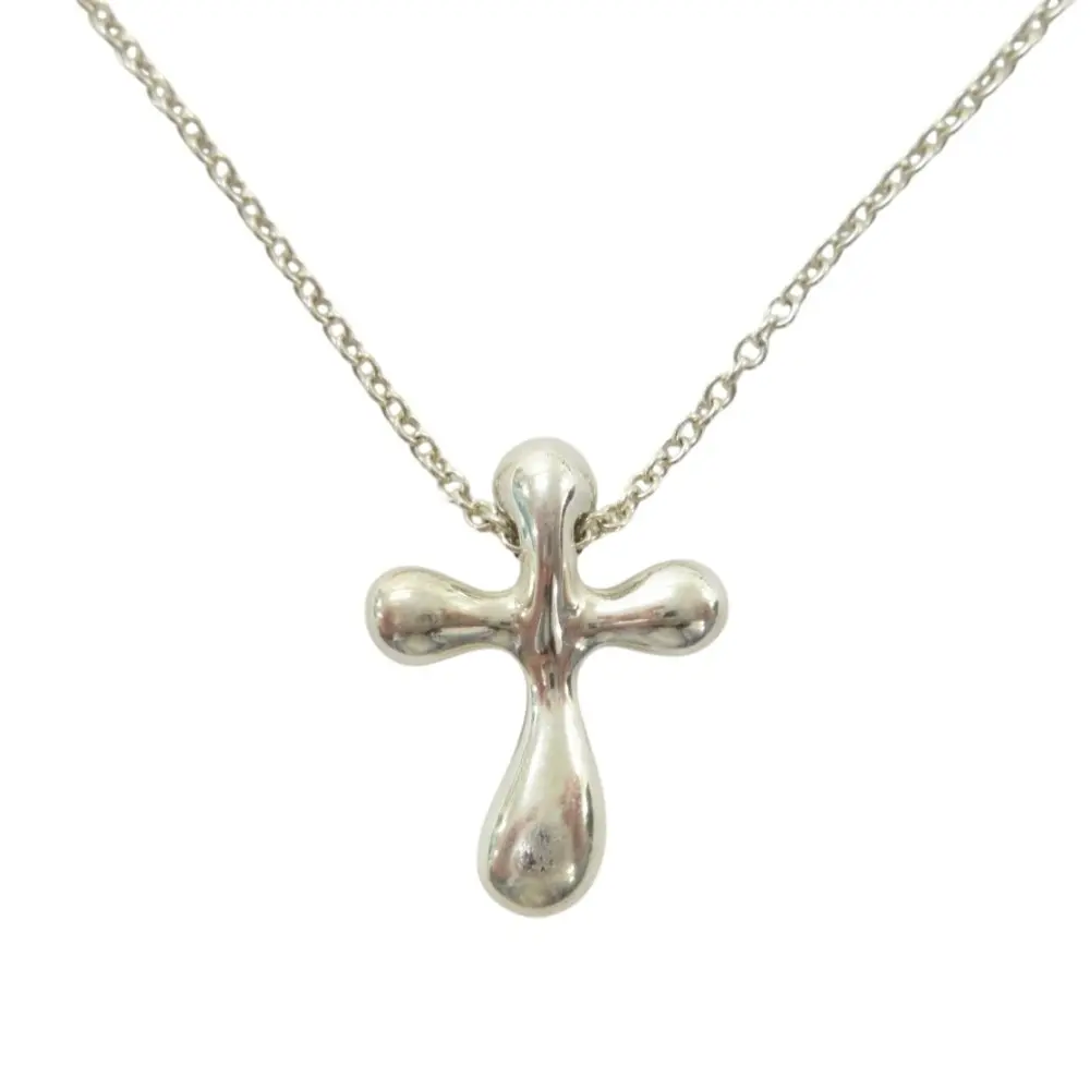 Tiffany&Co. ティファニー エルサペレッティ SV925 クロス ネックレス シルバー