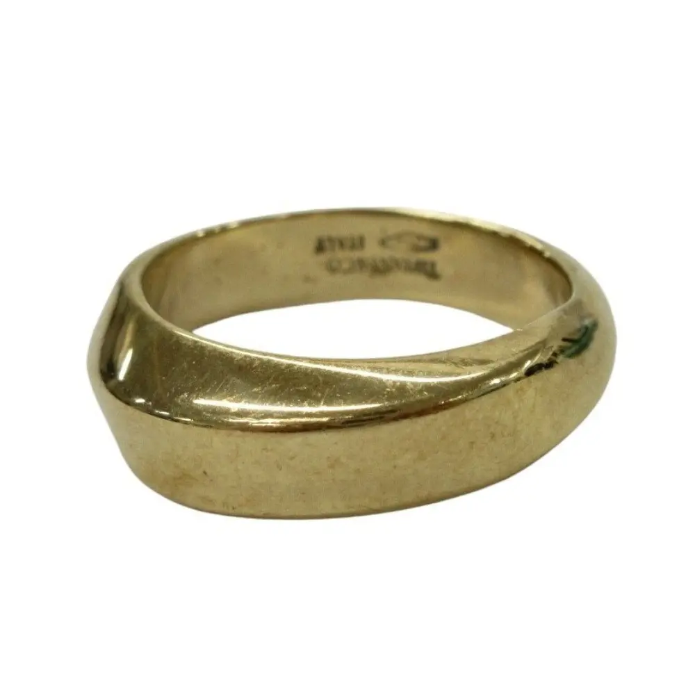 Tiffany&Co. ティファニー ヴィンテージ 750 K18YG ナイフエッジリング 指輪 11号相当 6.4g ゴールド