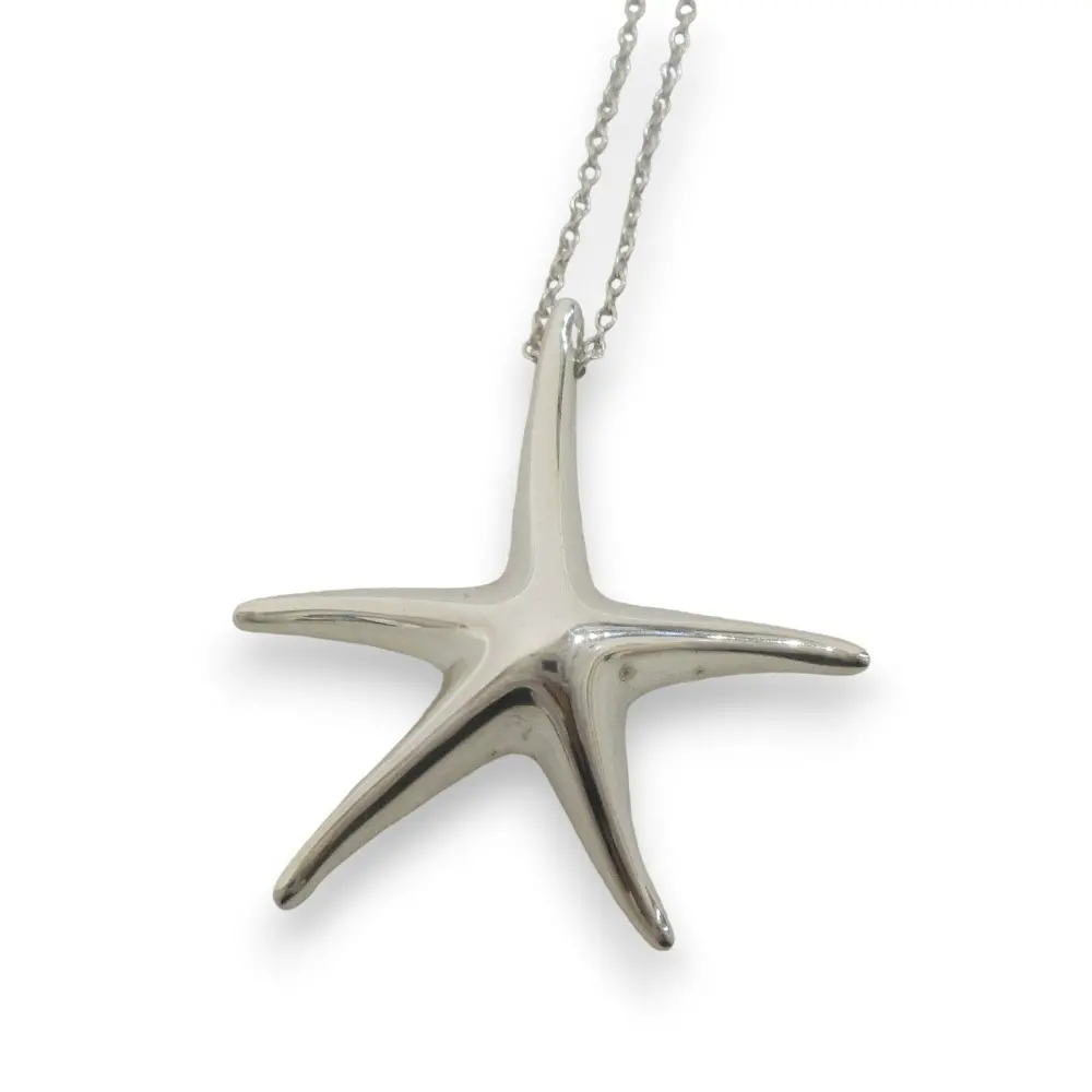 Tiffany & Co. ティファニー エルサペレッティ SV925 スターフィッシュ ネックレス ペンダント アクセサリー シルバー