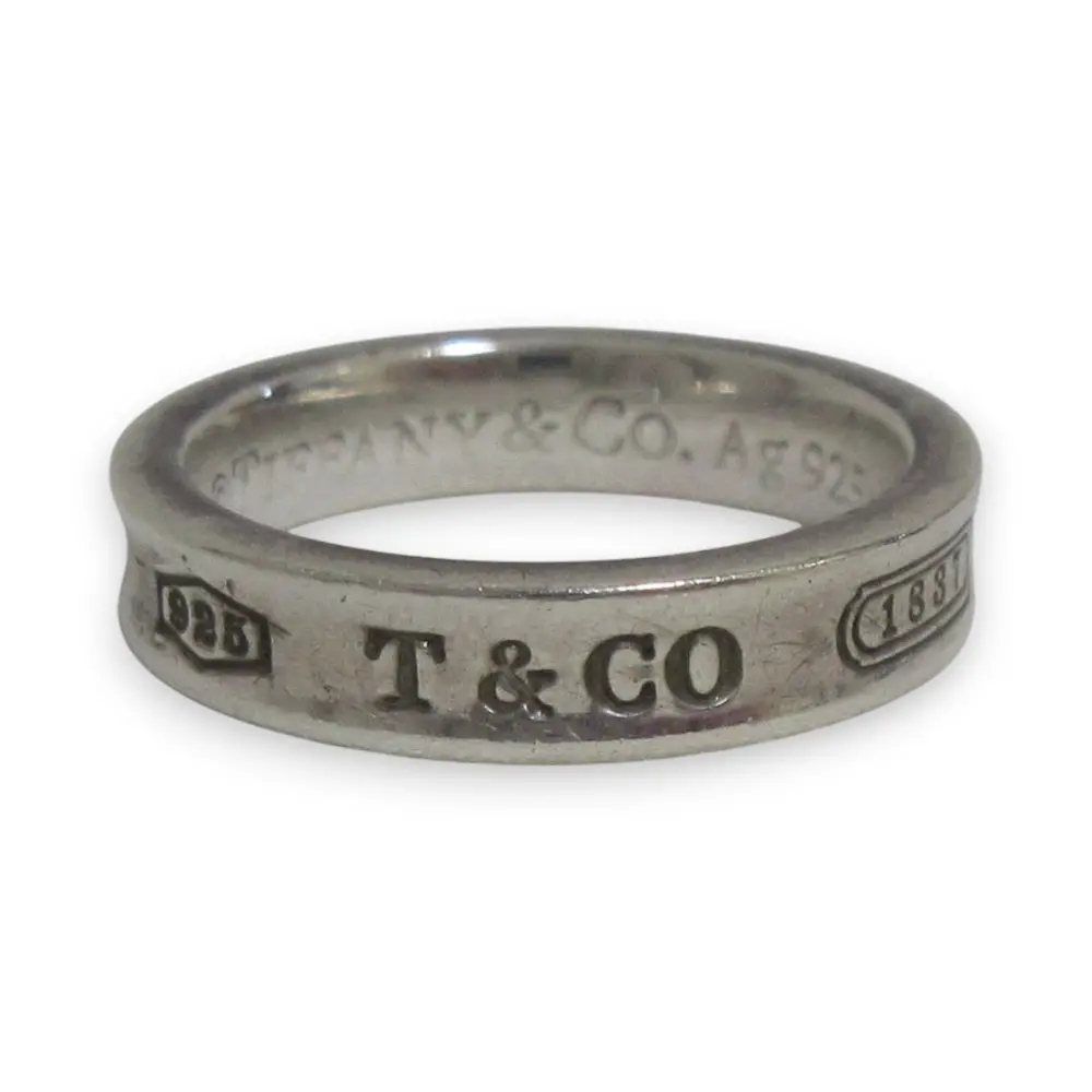 Tiffany & Co. ティファニー Ag925 SV925 1837 ナローリング 指輪 アクセサリー 7号 シルバー