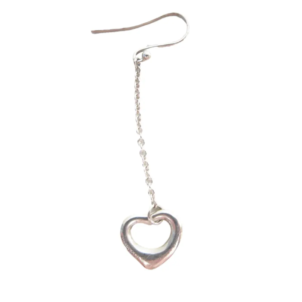 Tiffany&Co. ティファニー エルサペレッティ SV925 オープンハート ドロップピアス 片耳 アクセサリー シルバー