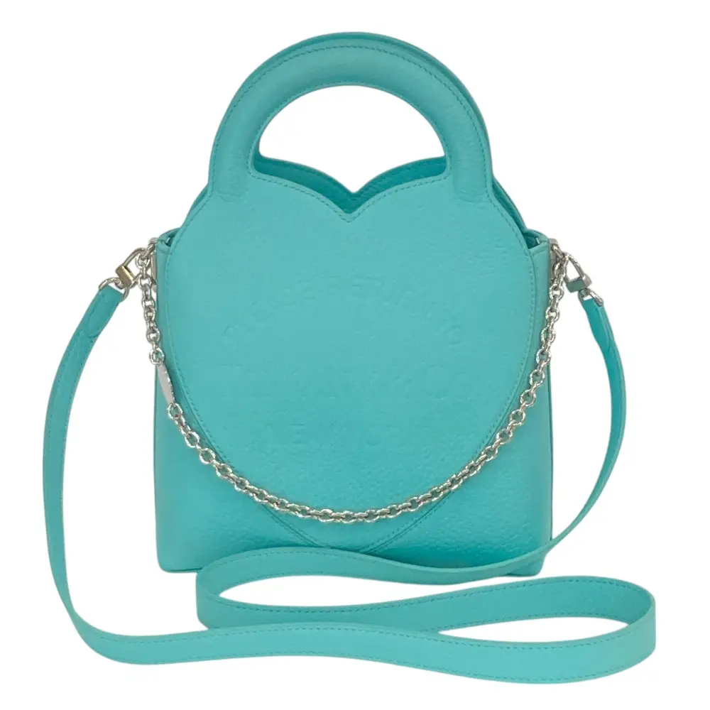 Tiffany&Co ティファニー リターントゥティファニー ミニトート 2way ショルダーバッグ ハンドバッグ ブルー