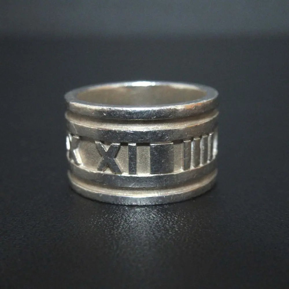 TIFFANY&Co ティファニー 925SV アトラス ワイドリング 指輪 アクセサリー 13号 シルバー