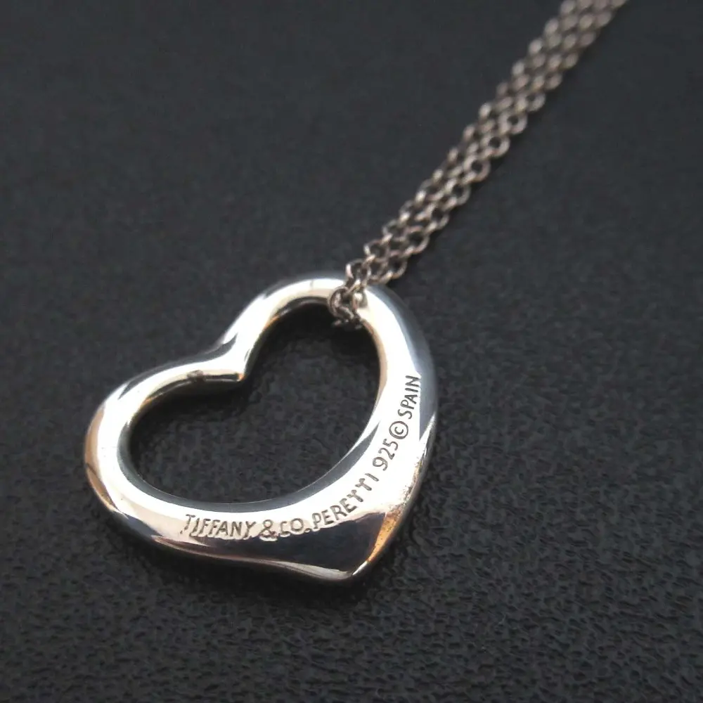 TIFFANY＆Co ティファニー エルサペレッティ 925SV オープンハート ペンダント ネックレス シルバー