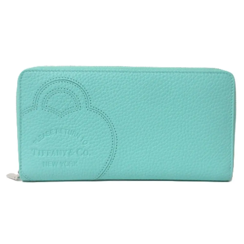 Tiffany＆Co. ティファニー リターントゥ ラウンドジップ ロングウォレット ティファニーブルー