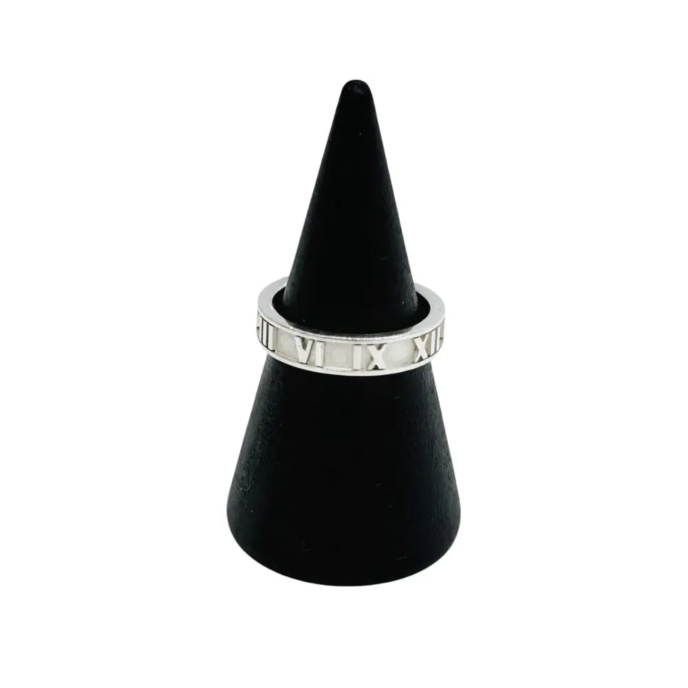 Tiffany&Co ティファニー アトラス シルバー925 ナローリング 指輪 約9号 シルバー