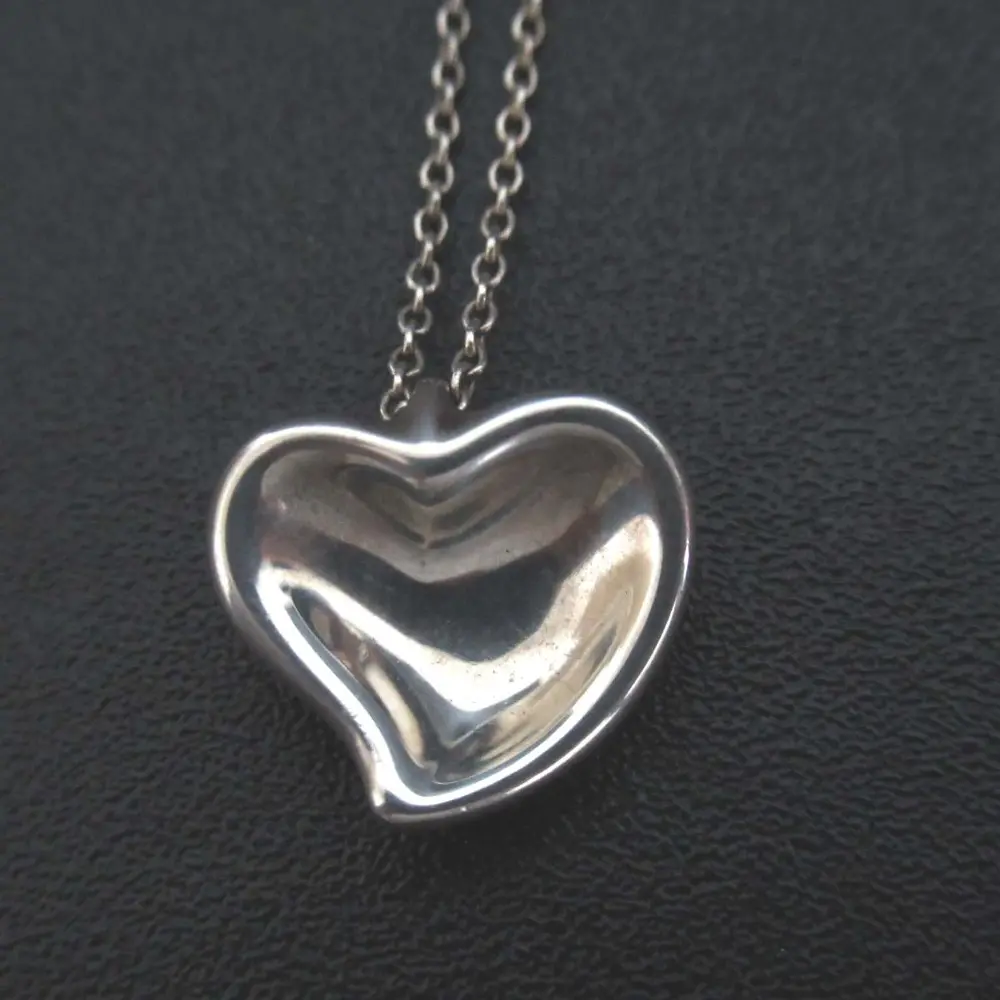 Tiffany&Co ティファニー 925SV エルサペレッティ カーブドハート ネックレス シルバー