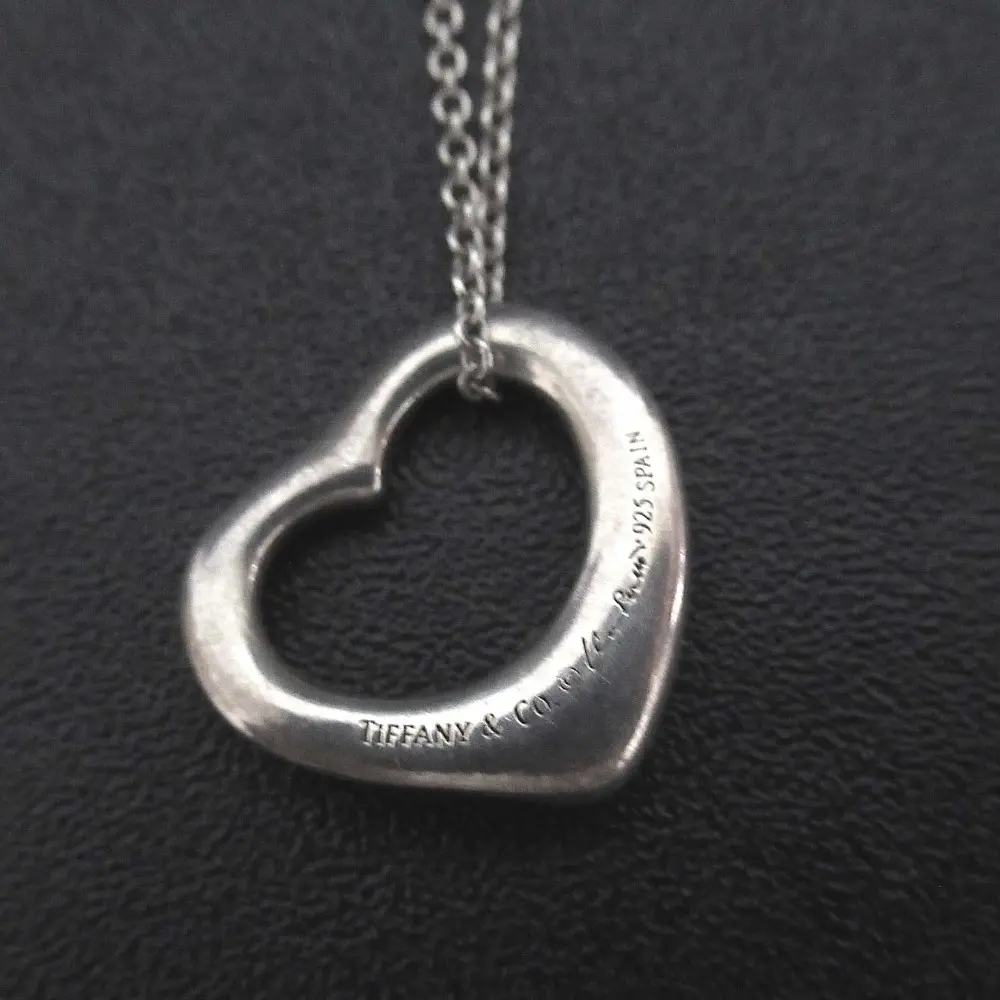Tiffany&Co ティファニー 925SV オープンハート ネックレス シルバー