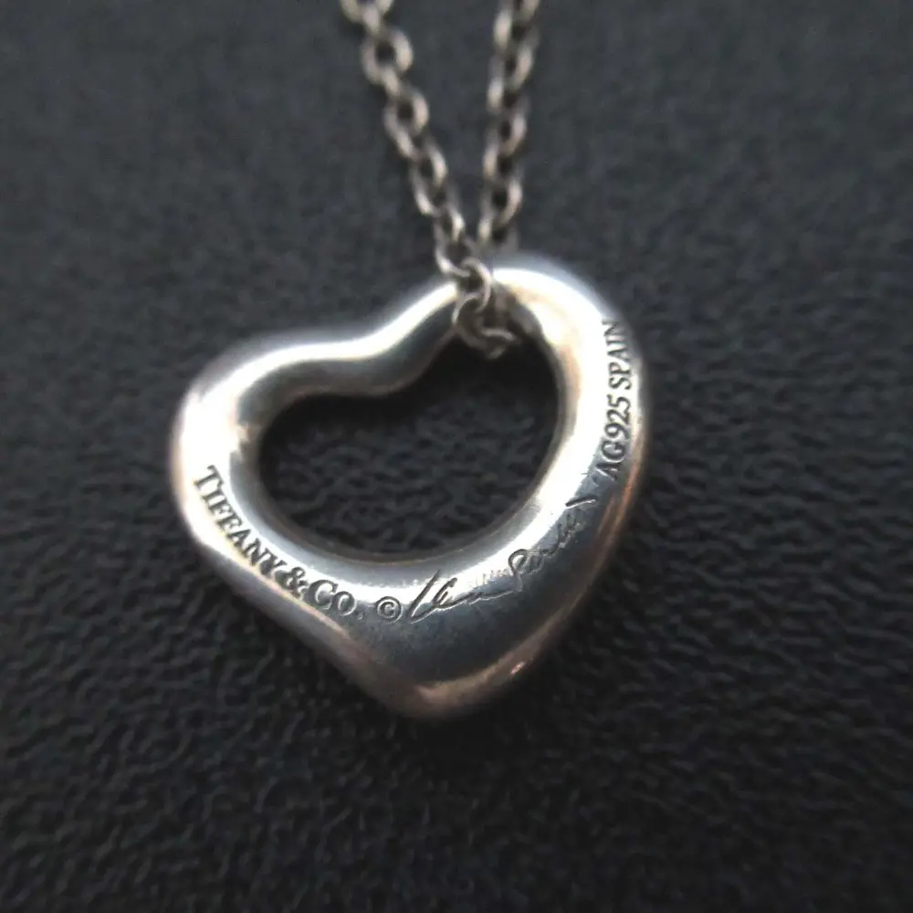 Tiffany&Co ティファニー 925SV オープンハート スモール ネックレス シルバー