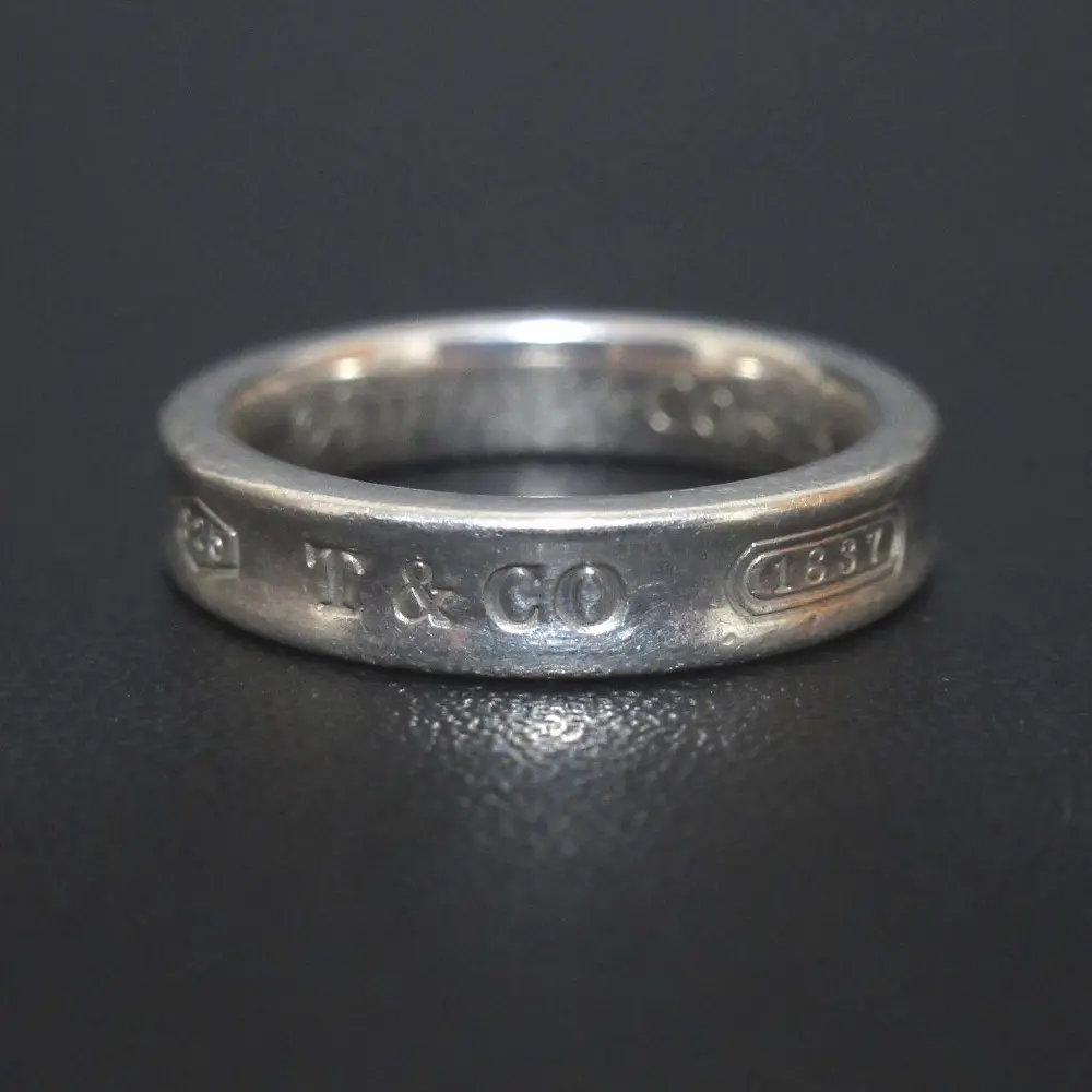 Tiffany&Co ティファニー 925SV 1837 ナローリング 指輪 8号 シルバー