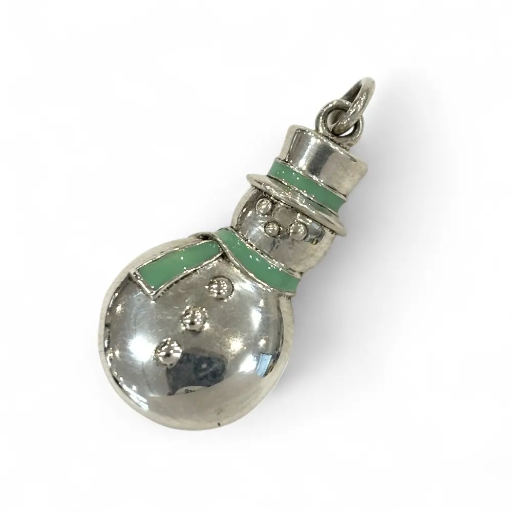 Tiffany & Co ティファニー 雪だるま スノーマン ネックレス チャーム sv925 ペンダントトップ シルバー