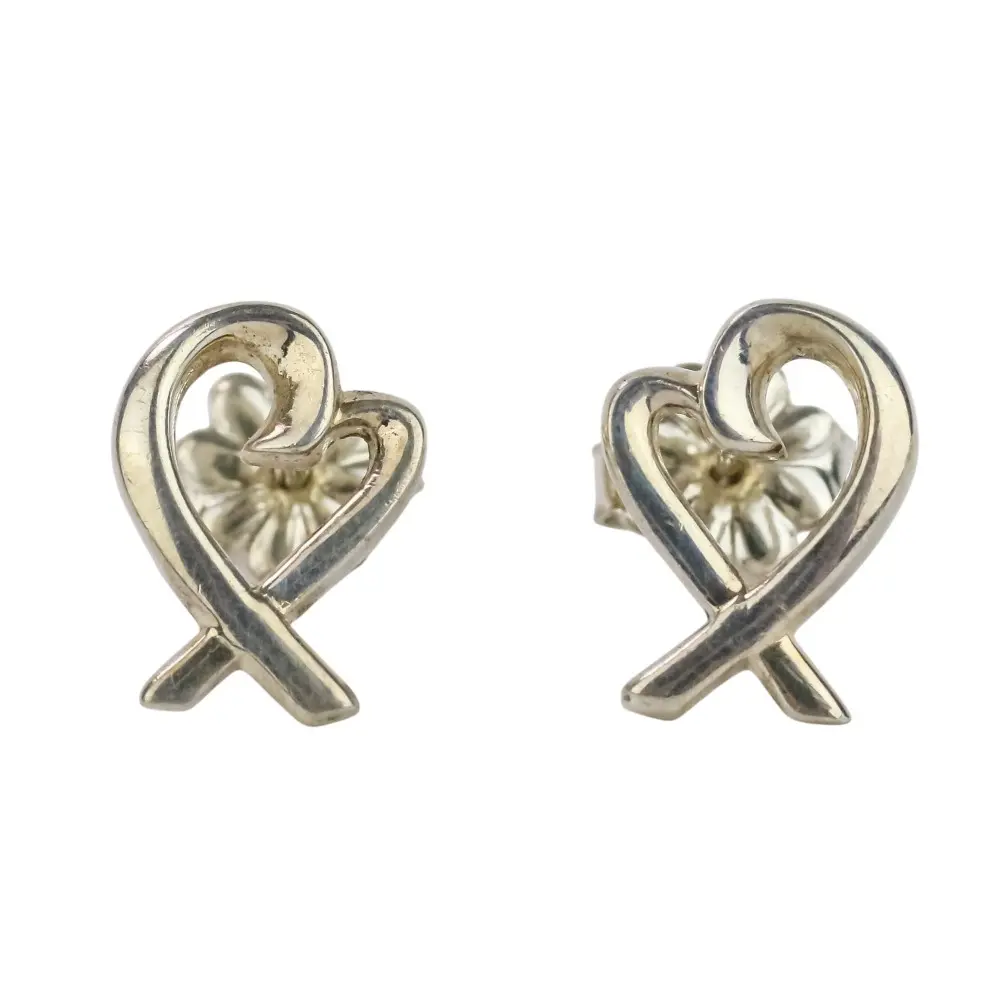 Tiffany & Co. ティファニー パロマピカソ ラビングハート sv925 スタッドピアス シルバー