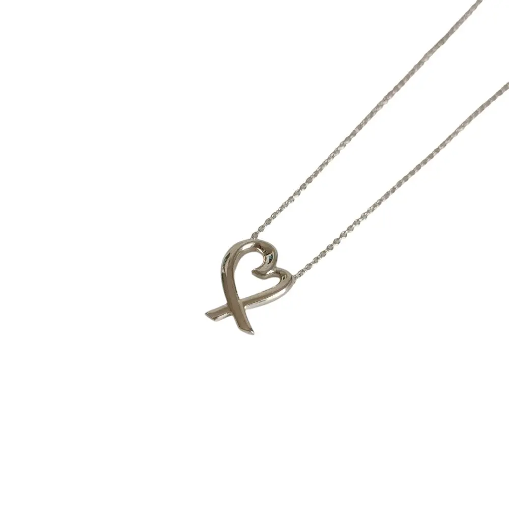 TIFFANY&Co ティファニー パロマピカソ ラビングハート チェーン ペンダント ネックレス Ag925 箱付き シルバー