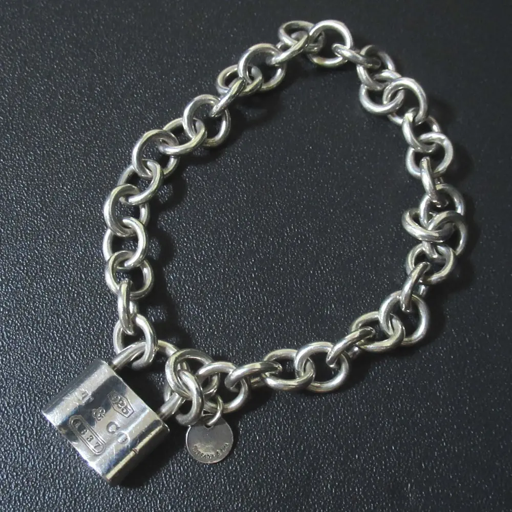 Tiffany&Co ティファニー 925SV バドロック チェーン ブレスレット シルバー