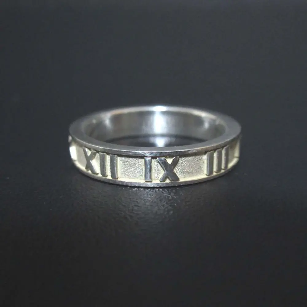 Tiffany&Co ティファニー Ag925 アトラスリング 指輪 11号 シルバー