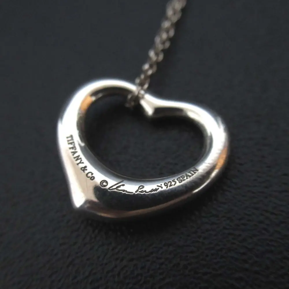 Tiffany&Co ティファニー 925SV エルサペレッティ オープンハート ネックレス ペンダント シルバー
