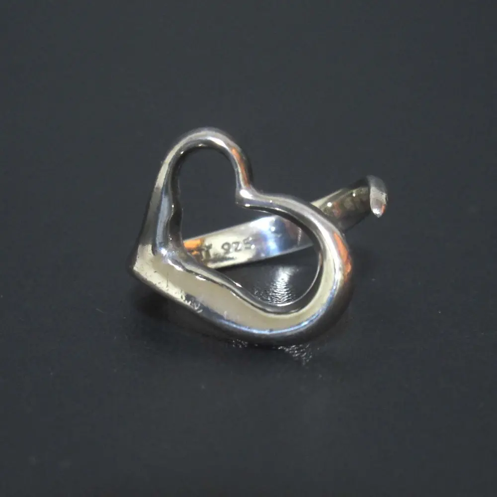 Tiffany&Co ティファニー 925SV エルサペレッティ オープンハート リング 指輪 約17号 シルバー