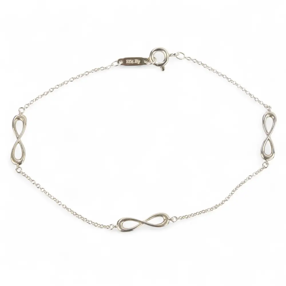Tiffany & Co. ティファニー インフィニティ チェーンブレスレット Ag925 シルバー