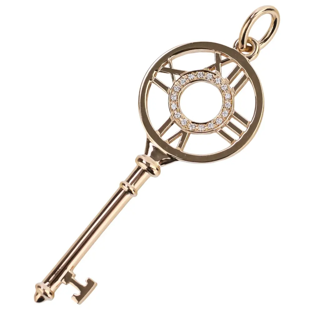 Tiffany&Co. ティファニー Au750 K18PG アトラス キーペンダントトップ ピンクゴールド